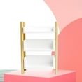 thumbnail image 3 of kusrkot Dollhouse Storage Rack Flower Stand Furniture Model Mini Room Decor Ornament White B, 3 of 9