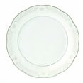 thumbnail image 1 of Lorren Home Trends LH435 24 Piece Wavy Porcelain Atara Collection Dinnerware Set, Silver, 1 of 4