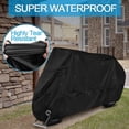 thumbnail image 2 of Cubierta Impermeable para Motocicletas PUBAMALL XXL Negro protección contra Polvo y Lluvia, 2 of 7
