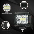 thumbnail image 4 of 2pcs 20LED Light Bar 200W IP67 Waterproof LED Light Bar 2400ml Flood Led Off Road Driving Lights Led Fog Lights Lighting LED Work Light for Off Road Vehicle, Truck, 4 of 8