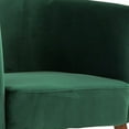 thumbnail image 3 of Benzara Button Tufted Fabric accent Chair with Nailhead Trim Details, Gray, 3 of 3