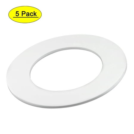 

Uxcell 122mm OD x 76mm ID x 3mm Thick DN65 PTFE Flat Washer Flange Gasket White 5 Count