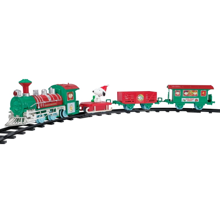 Snoopy Express 12-Piece Christmas Train Set – Holiday Décor Toy by