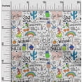 thumbnail image 2 of oneOone Viscose Chiffon Light Beige Fabric Unicorn Pattern Sewing Material Print Fabric By The Yard 42 Inch Wide, 2 of 5