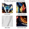 thumbnail image 4 of luoweisi Men's Beach Shorts Quick Dry Swim Trunks with Mesh Lining Cartoon Owl L, 4 of 5