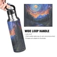 thumbnail image 4 of Yayeee 33oz Insulated Water Bottle Double Wall Stainless Steel with Flip Straw Lid, Mountains and Forests, 4 of 7