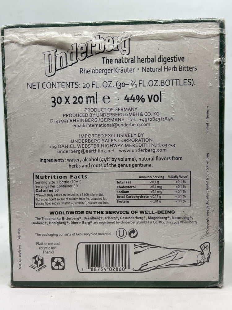 Underberg 30 Pack by Underberg (20mlea Liquid)