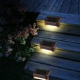 thumbnail image 4 of Luces LED solares para terraza, jardín, patio, camino, escaleras, escalón, valla, lámpara, 4 of 5