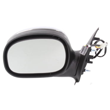 Left Driver Side Power Mirror For Ford F-150 (2004-2008) – Black, Manual Fold, Flat Glass