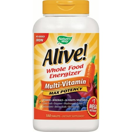 Nature's Way Alive! Max Potency (no-iron added) Tablet, 180 Count
