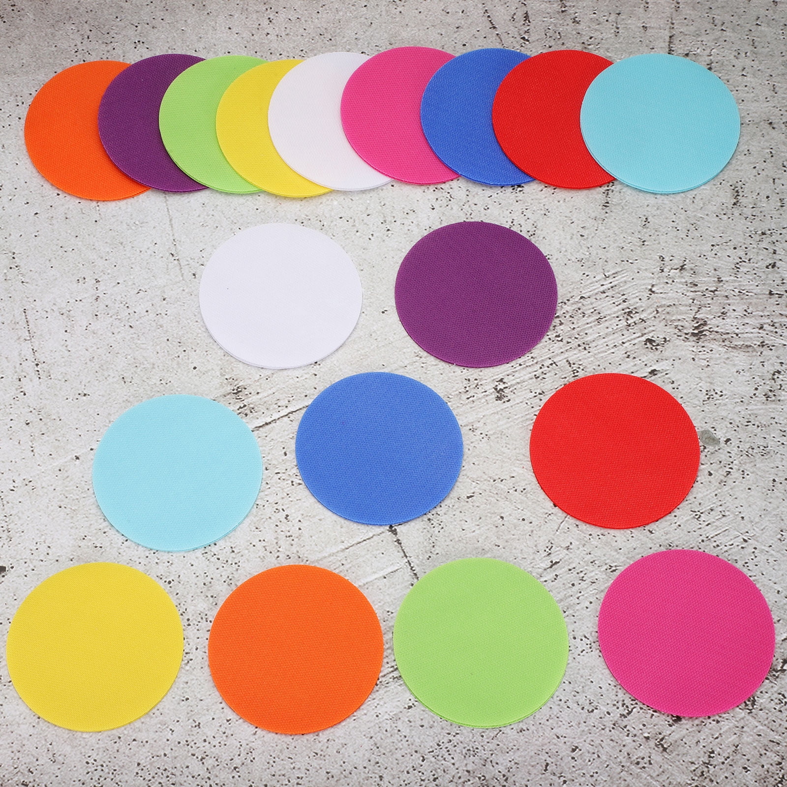 Unique Bargains Carpet Spot Markers for Classroom Carpet Teacher Supplies Red