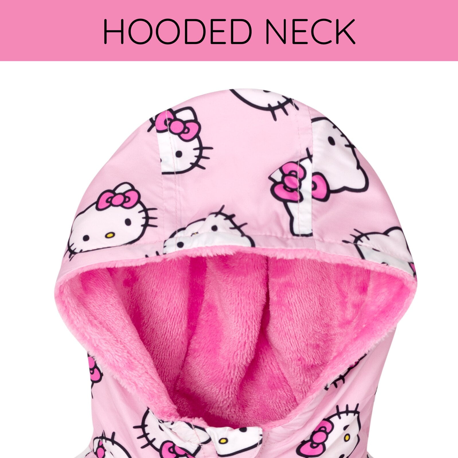 Hello Kitty Zip Up Windbreaker Jacket Little Kid to Big Kid