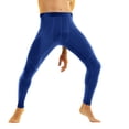 thumbnail image 4 of IWRICH Men's Thermal Compression Pants Lined Athletic Tights Leggings Sports Base Layer Bottoms for Cold Weather Blue XXL, 4 of 5