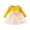 D10-Yellow, variant on Ulitacool Newborn Girls Dresses O Neck Graphic Prints Sundress Long Sleeve Patchwork Bowknot Dresses Durable Wear 0-6 Months Red