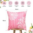 thumbnail image 5 of Decorative Throw Pillow Covers 20x20 Set of 4,Pink and White Modern Simple Square Pillow Case Cushion Cover for Sofa Couch Farmhouse Living Room, 5 of 6