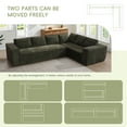 thumbnail image 5 of [VIDEO+New]129.5" Minimalist Style Modular Sectional Sofa,6 Seat Wrinkle-resistant Chenille Couch Set,2 PC Free Combination,Modern L-Shaped Cloud Sofa Set for Living Room,No Assemb, 5 of 8
