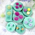 thumbnail image 2 of Mini serie de flores molde de silicona DIY hecho a mano Fondant pastel hornear Chocolate azúcar pastel herramienta resina polímero arcilla hacer molde Dengxun unisex, 2 of 2