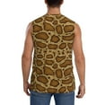 thumbnail image 4 of Haiem Men's Snake Skin Print Tank Tops Summer Sleeveless Cut Off Workout T-Shirts Fitness Vest Athletic Undershirts-Medium, 4 of 8