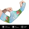thumbnail image 3 of Bingfone Farmers Gardening Sleeves Sun Protection Arm Cooling Sleeves For Women Men With Thumb Hole - Happy Easter, 3 of 8
