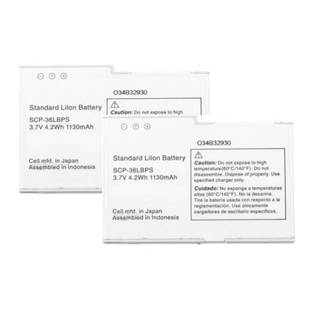 Replacement Battery for Kyocera SCP-36LBPS (2 Pack) price history on PriceWatchPro