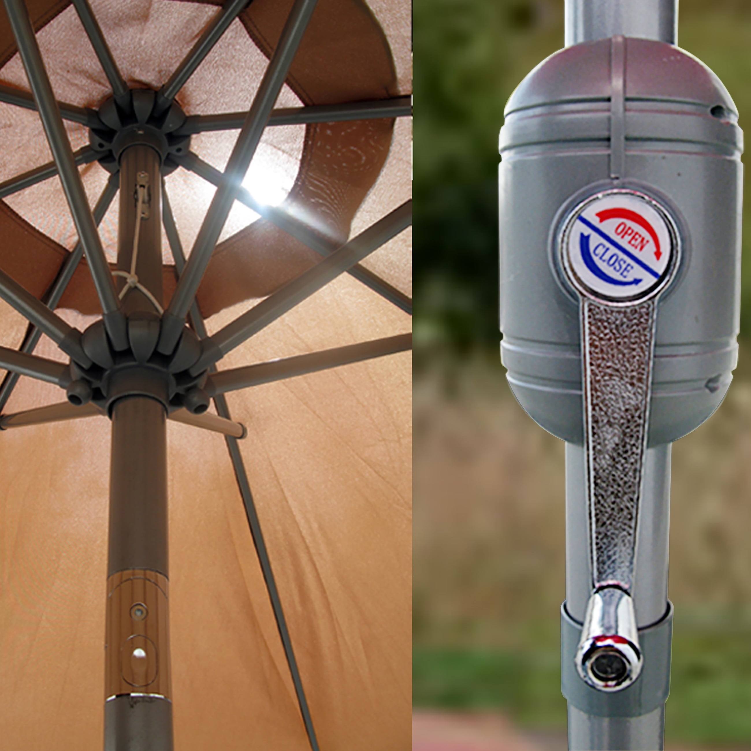 Best Choice Products 9ft Outdoor Market Patio Umbrella W Crank Tilt Wind Vent 1 5in Diameter Pole Beige Walmart Com Walmart Com