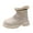 White, variant on Girls Shoes Solid Color Short Boots Shoes Fashion Non Slip Breathable Nude Women Boots Girls Rain Boots With Designs