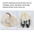 thumbnail image 5 of Uxcell Non-Woven Fabric Handbag Dust Cover Drawstring Bag 15.7 inch for Handbags Purses Beige 5 Pack, 5 of 5