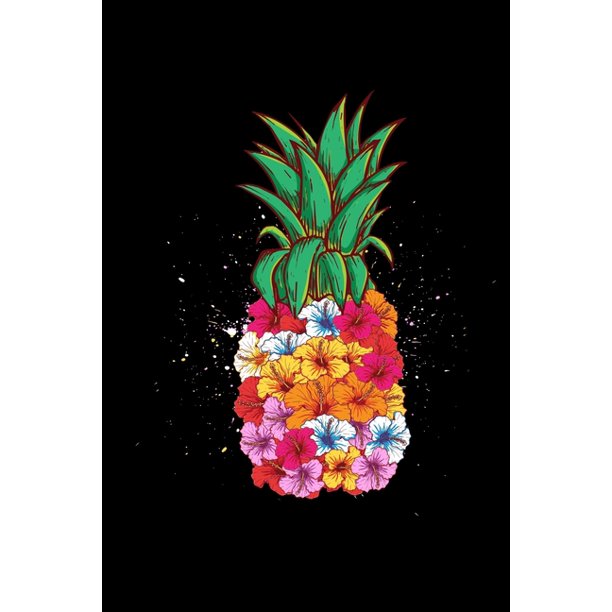 Notizbuch Ananas Blume Urlaub Strand Sommer Lustig Geschenk 1 Seiten 6x9 Ca A5 Blanko Skizzen Walmart Com Walmart Com