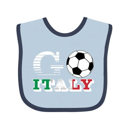 

Inktastic Go Italy- Soccer Football Gift Baby Boy or Baby Girl Bib
