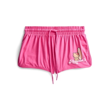 Hello Kitty Women's Hot Pink Hawaii Shorts, Sizes XXS-XXL