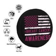 thumbnail image 6 of DouZhe Waterproof Spare Tire Cover, Breast Cancer Awareness Prints Adjustable Wheel Covers Fit for Jeep Trailer RV SUV Car, 14 inch, 6 of 7