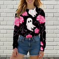 thumbnail image 2 of ZJXFGS Womens Sweatshirts No Hood,Comfrt Hoodie,Hoodies for Women,Women'S Sweatshirts,Graphic Sweatshirts for Women,Hoodless Hoodies for Women Black S, 2 of 7