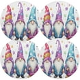 thumbnail image 2 of Dreamtimes Cute Christmas Gnome Placemats Set of 6 Non-Slip Heat Resistant Dining Table Place Mats Washable Kitchen PVC Weave Table Mats, 2 of 6