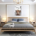thumbnail image 6 of HFDF Farmhouse Highland Cow Wall Decor Cute Cattle Windmill Pictures Art Home Sweet Canvas Print Painting Modern Artwork Decorations For Bathroom Bedroom Kitchen Office 20x24inch Framed, 6 of 6