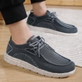 thumbnail image 5 of Men's Casual Slip-on Loafers Stretch Shoes，Comfortable & Light-Weight，Black、Gray、Light Blue, 5 of 6