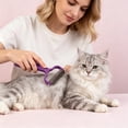 thumbnail image 6 of 1Pcs Double Sided Dematting Comb for Cats & Dogs, Undercoat Rake, Deshedding Grooming Tool, Gentle Matt Remover Detangler for Long Thicks Haired Pets, Pet Grooming Brush, 6In (Black), 6 of 9