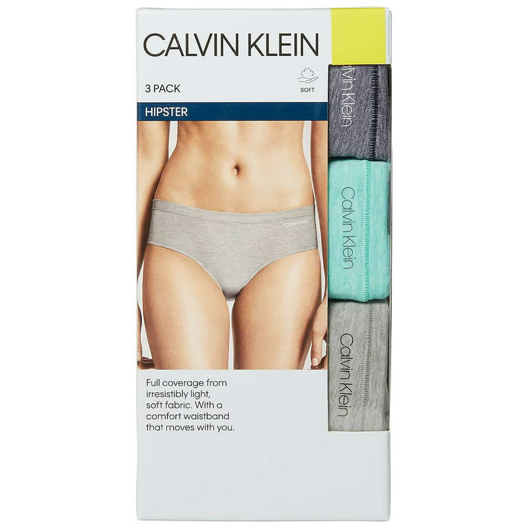 Calvin Klein Womens 3 Pack Stretch Hipster