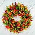 thumbnail image 4 of Konghyp Fall Wreath, Artificial Wreath for Front Door, Rustic Thanksgiving Decoration, Perfect for Indoor and Outdoor, Unique Fall Home Decor, Beautiful Autumn Wreath, 4 of 9