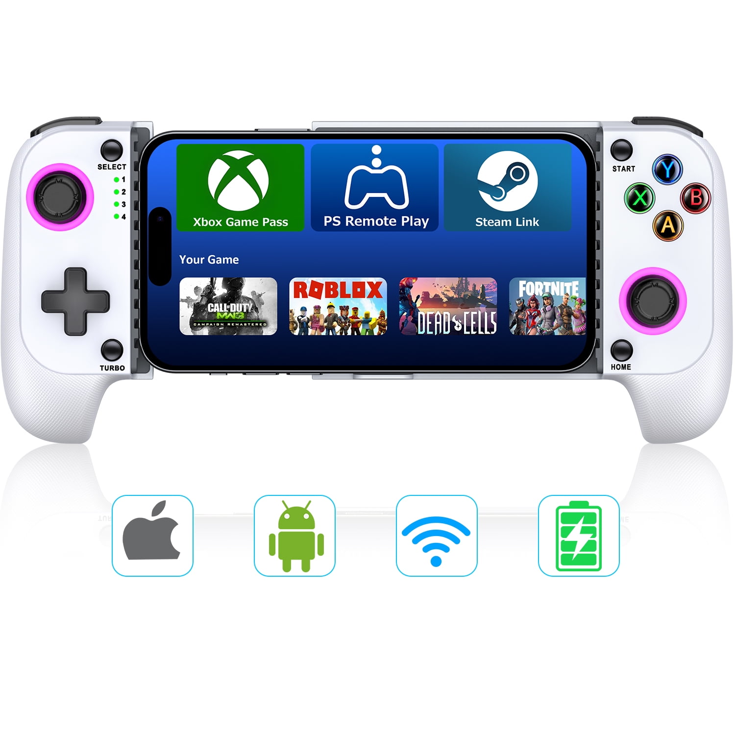 Razer Kishi V2 Gamepad for Android, Console Quality Controls