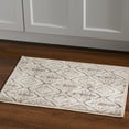 thumbnail image 3 of Linon Home Décor Jewel Area Rug Collection, Beige and Blue, 5' x 7.6', 3 of 7
