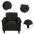 thumbnail image 5 of Resenkos Modern Single Sofa, Upholstered Accent Arm Sofa, Black, 5 of 8