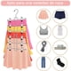 thumbnail image 5 of Perchas para Falda con Pinzas, Paquete de 4 Ganchos Perchas para Pantalones Faldas Ropa, con Clip Antideslizantes Ahorra Espacio, Acero Inoxidable Color Plata, para Jeans,Faldas y Ropa Interior, 5 of 7
