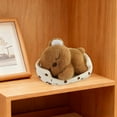 thumbnail image 6 of Sweet Plush Bear Stuffed Animal 5.5 Inch Soft Realistic Teddy with Mini Bed for Home Decor Holiday Gift Desk Companion, 6 of 6