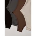thumbnail image 4 of 4-Pack Solid Color Scoop Neck Casual Sleeveless Tank Bodysuits Soft Mid-Elasticity, 4 of 5