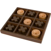 10" Wooden Tic Tac Toe Desk Top Table Dcor Game by Trademark Innovations