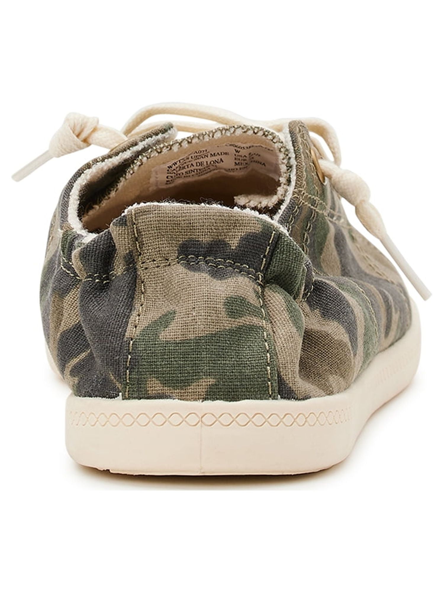 Time and Tru Women's Scrunch Back Slip On Sneakers, Sizes 7-12, Wide Width Available