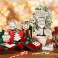 thumbnail image 6 of Dalrosia Christmas Buffalo Plaid Hanging Ornaments Christmas Tree Wooden Hanging Decor Wooden Christmas Ornaments Snowflake Reindeer Snowman Plaid Christmas Decor, 6 of 6