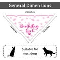 thumbnail image 2 of Birthday Girl Dog Bandanas Dog Birthday Girl Dog Happy Birthday Dog Bandana for Girls Photo Prop Dog Birthday Supplies Dog Scarf for Dog Lover Pet Lover Gifts Pack of 2, 2 of 6