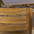 thumbnail image 4 of Noble House Brookbury 7 Piece Adult Contemporary Acacia Wood Weatherproof Dining Furniture Set Teak, 4 of 11