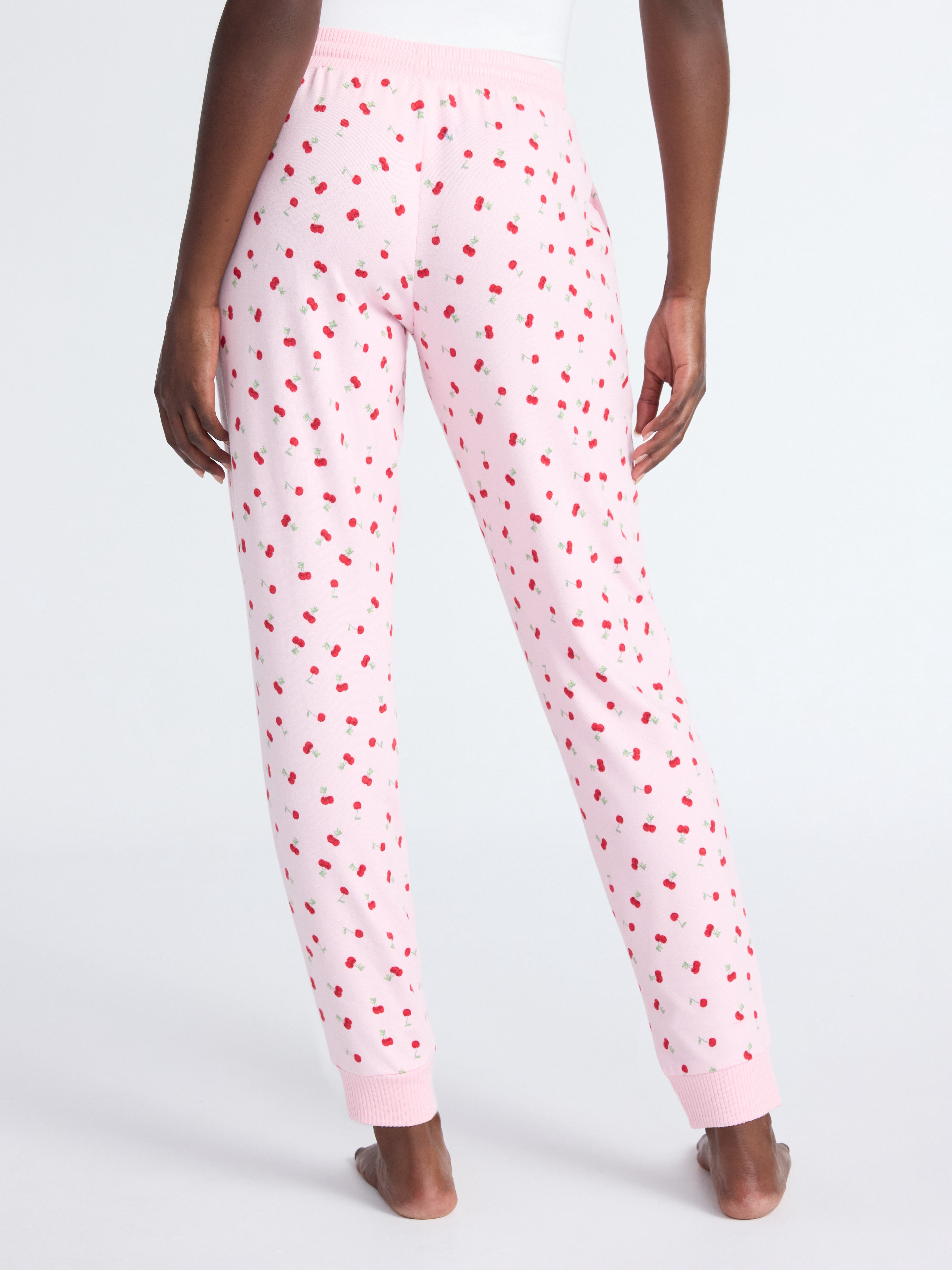 Joyspun Women's Cozy Lounge Collection Hacci Knit Sleep Joggers, 29'' Inseam, Sizes XS-3X